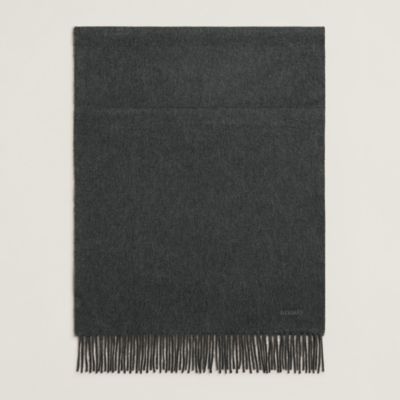 ❤お得なお品❤クリーニング済 カシミヤマフラー グレー エルメス